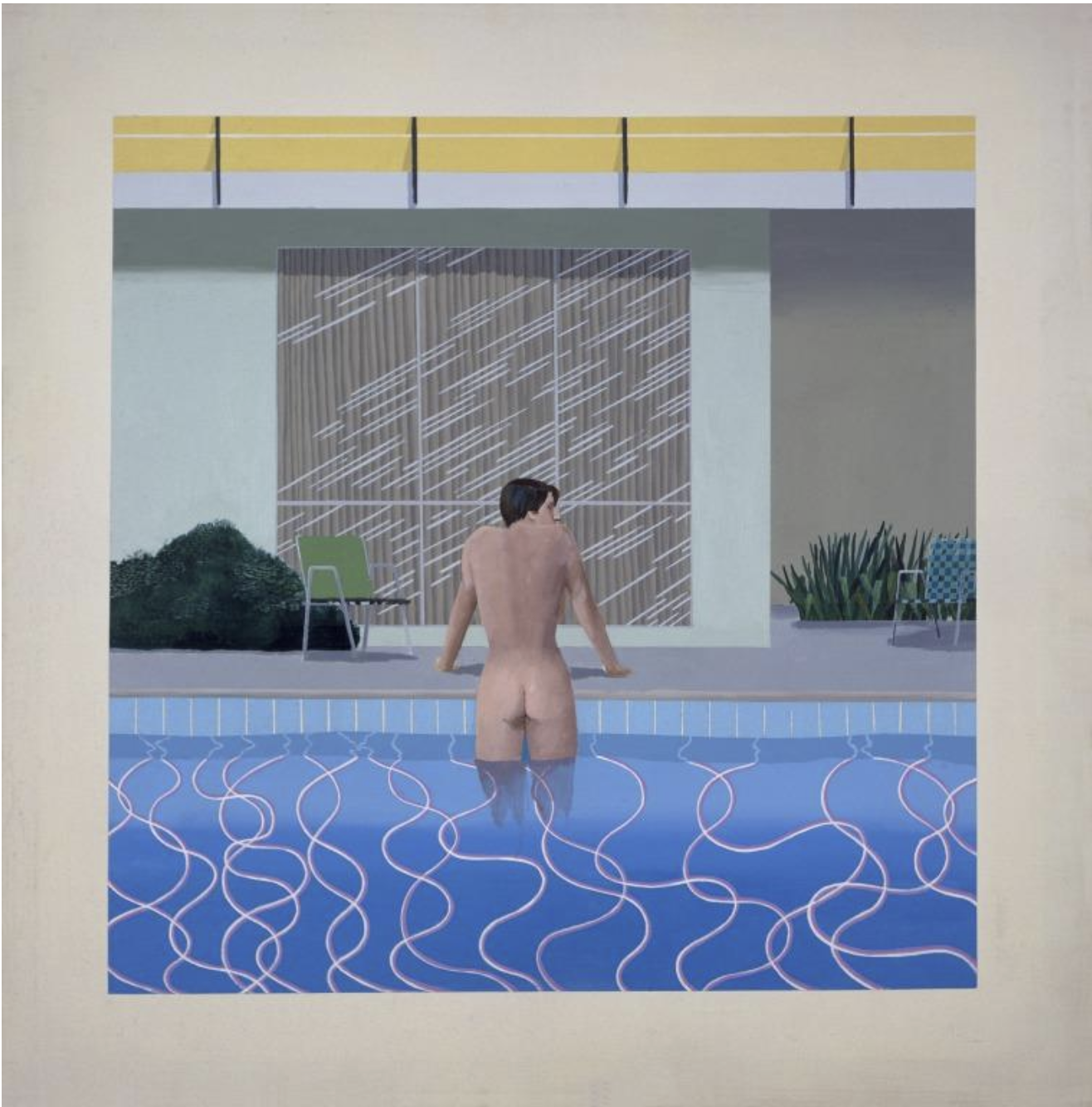 Peter getting out of the pool